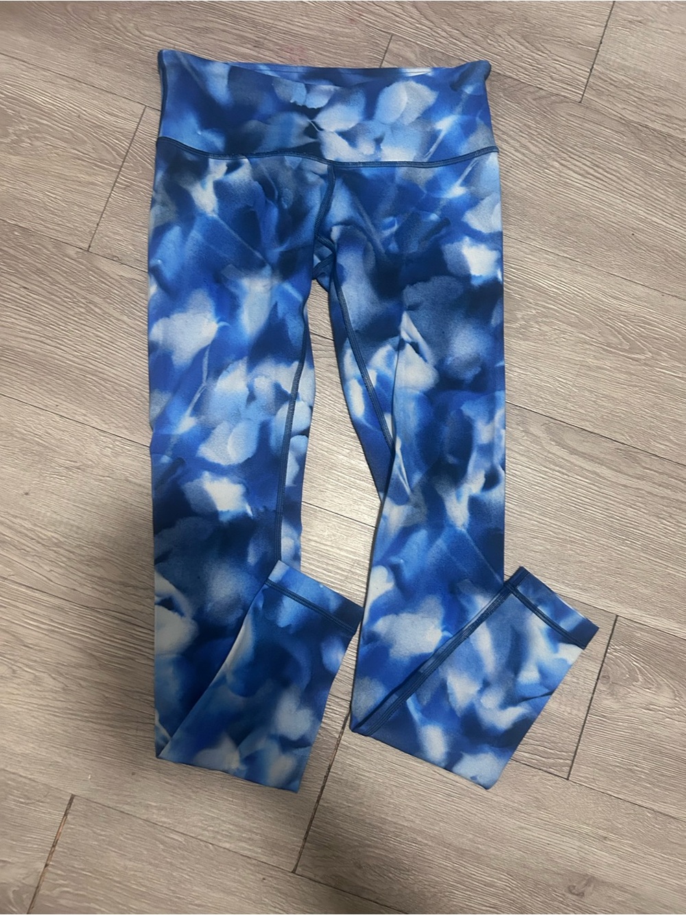 lululemon athletica Blue Abstract Print Leggings